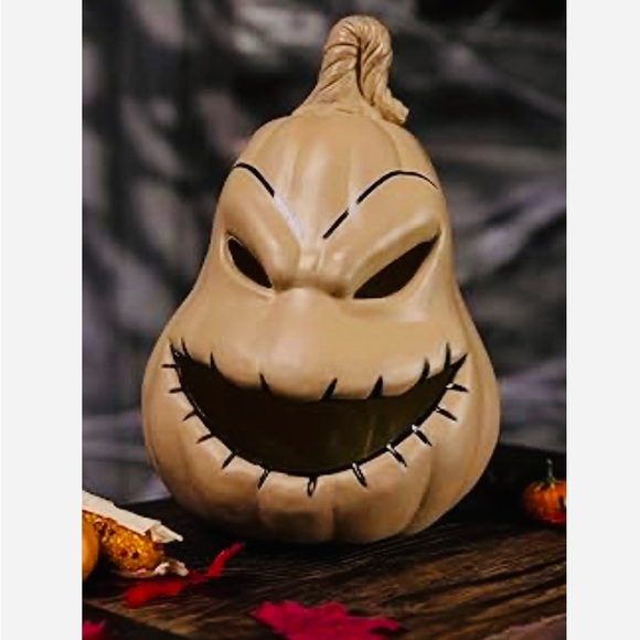 The Nightmare Before Christmas Oogie Boogie Light Up 10" Pumpkin New - Picture 6 of 6